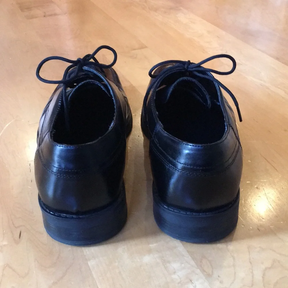 NUNN BUSH | Black Leather Dress Shoes Square Toe Oxford